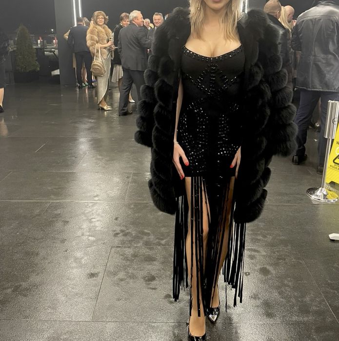 Rochie neagra eleganta Luxury