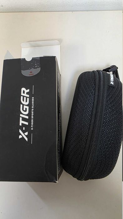 Ochelari sport X-TIGER negri, 4 lentile interschimbabile, toc rigid, ciclism/MTB