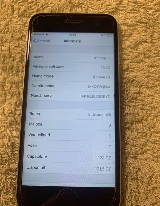 Iphone 6s 128gb bateria 83% CA NOU iPhone 6s IMPECABIL