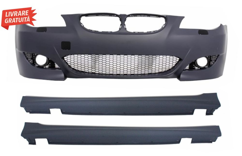 Bara Fata BMW Seria 5 E60 E61 (2003-2010) cu Praguri laterale M5 Look- livrare gratuita
