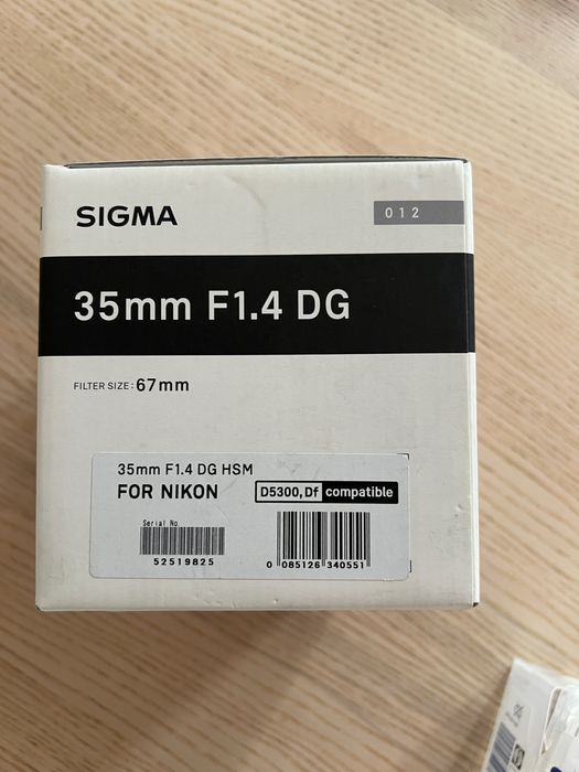 Sigma 35mm F1.4 DG HSM art - Nikon F mount