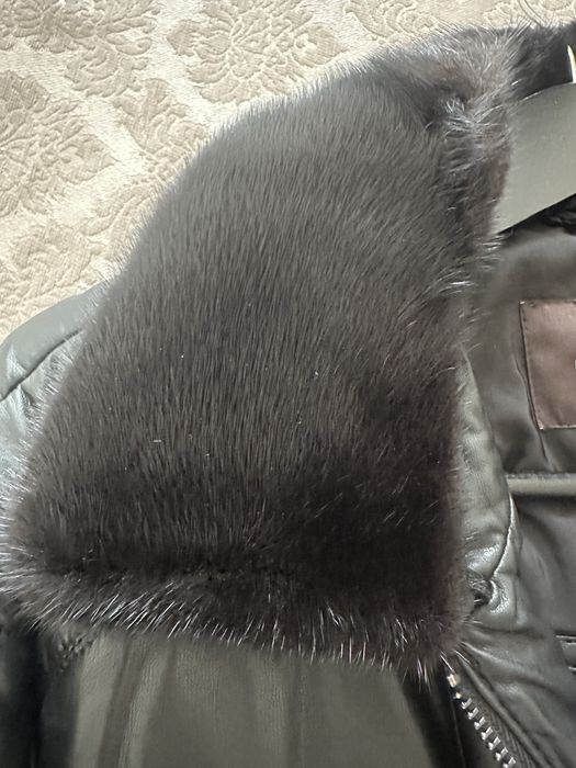 Зимняя куртка экокожа