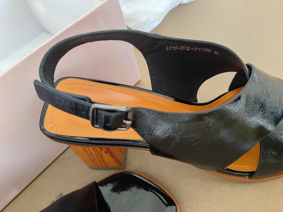 Sandale Epica piele naturala lăcuită Nou