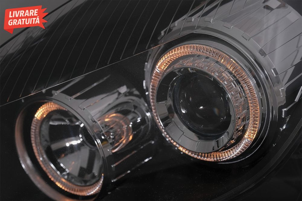 Faruri Opel Astra H (03.2004-2009) Angel Eyes Negru