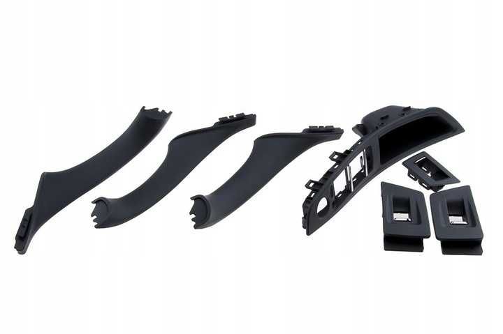 Комплект вътрешни дръжки за BMW 5 / F10 / F11 / 2010 - 2017 Черен