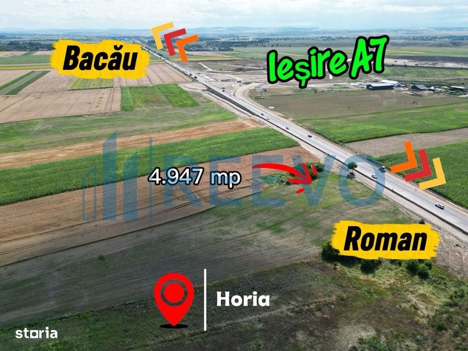 Teren 5.000 mp, E85, Roman