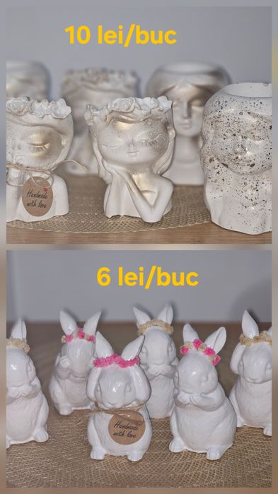 Figurine/ statuete/ ornamente  paste ipsos handmade