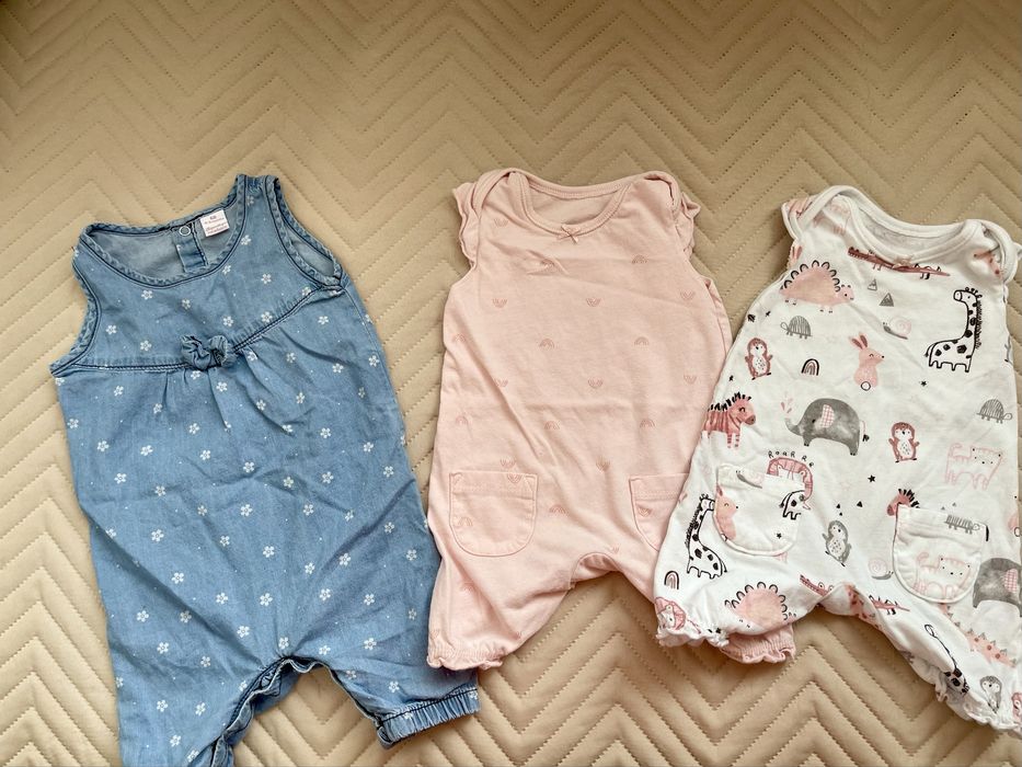 Летни дрехи и рокли за момиче 0 до 9 месеца