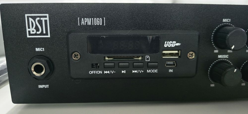Усилвател BST APM1060 60 W, с USB, SD, BLUETOOTH, FM