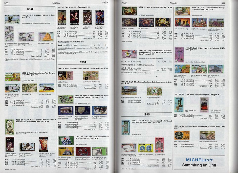 Michel,Scott,St.Gibbons и др.-Каталози пощенски марки,картички,монети