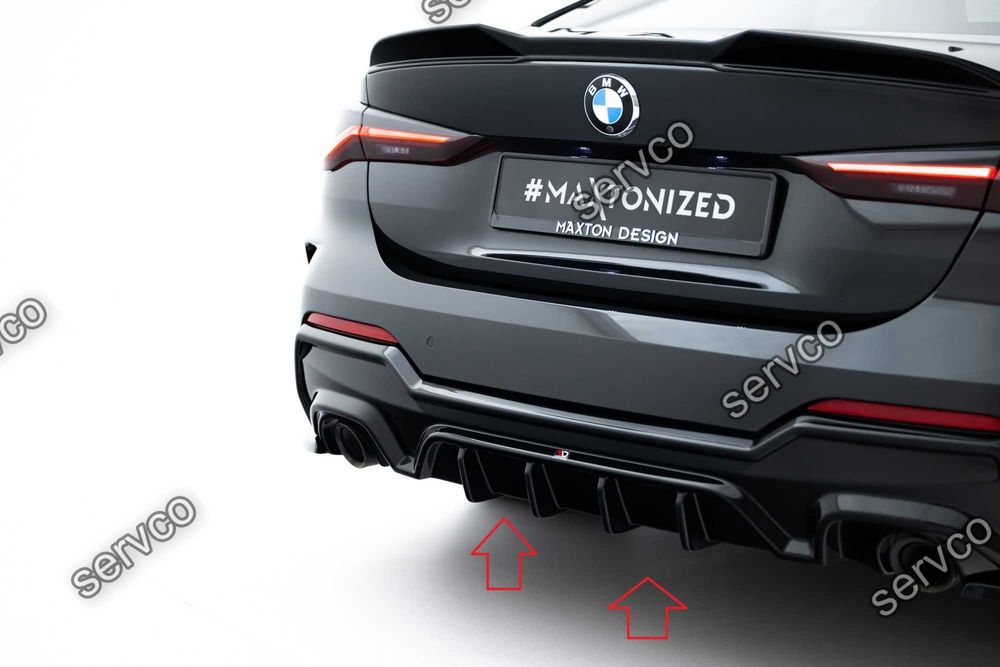 Pachet Set Splitter Exterior Lip Prelungiri Body kit tuning Bmw Seria 4 M-Pack Coupe G22 / G22 Facelift 2020- v8 - Maxton Design