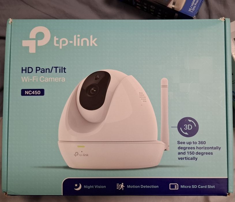 Cameră Supraveghere Wi-Fi TP-Link NC450 – HD, Pan/Tilt (Rotativă)