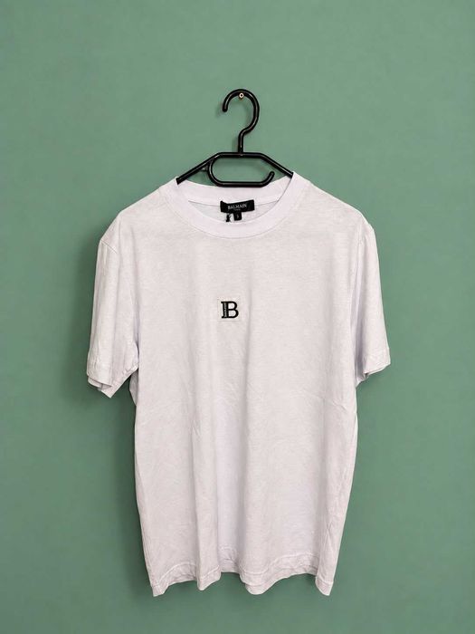 Tricou Balmain, Alb, Bumbac, Mărimi diverse