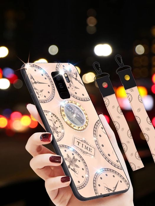 Husa cu inel rotativ " Clock " Samsung  S10 ; S9 Plus