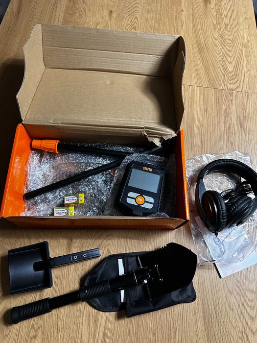 Detector Metale Profesional Sunpow - LCD 4 Moduri Set Complet Nou