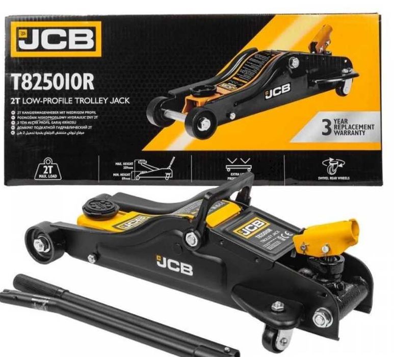 Крик "крокодил", 2 т, нископрофилен с въртяща дръжка 360°, JCB T825010R (89-359 мм)