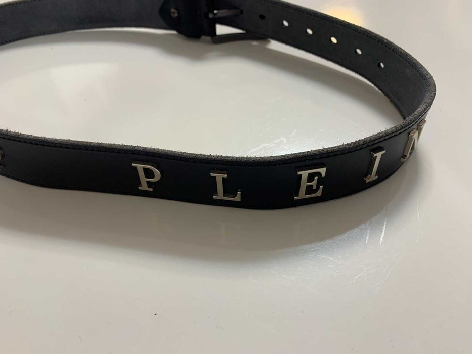 Нов мъжки колан от естествена кожа Philipp Plein 110см дължина.