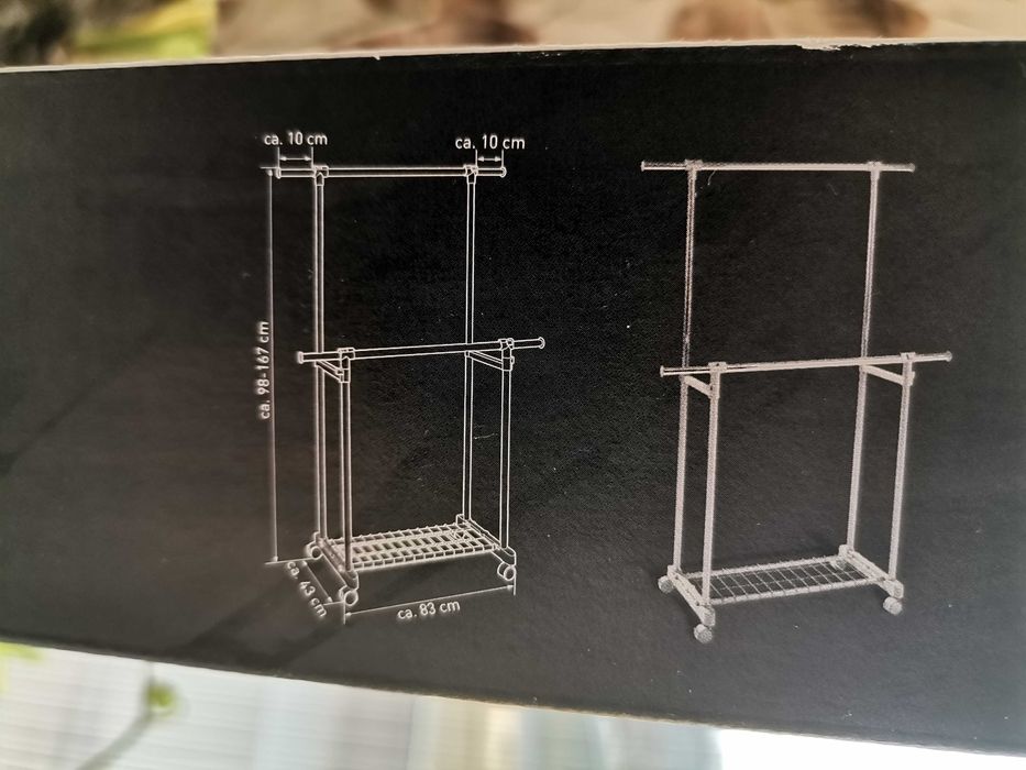 НОВА закачалка за дрехи на две нива