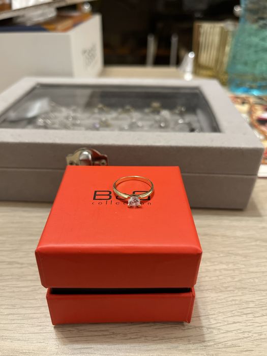 Inel logodna aur 14k, B&B (nu Teilor) marimea 51