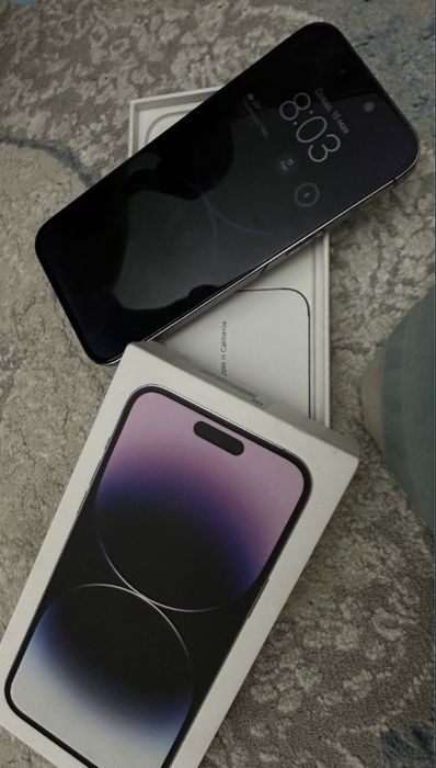 iPhone 14 Pro Max LL/A Purple ideal kar dak full