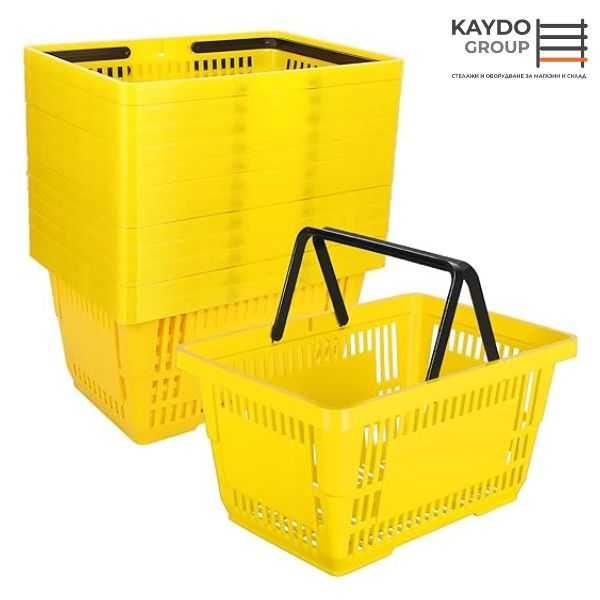 Пазарски кошници за магазин 22l -нови, на склад