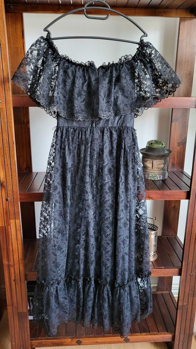 Rochie dantela neagra, eleganta, mar S
