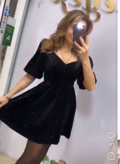 Платье черное вечернее