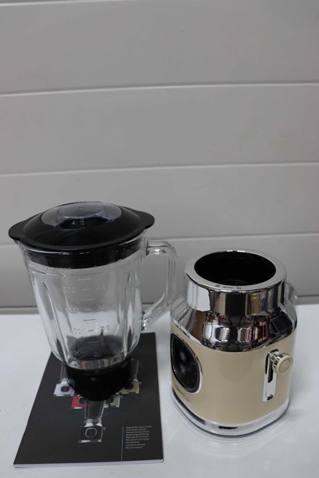 Блендер Cecotec Yellow RetroTwist 800 W, стъклена купа 1л