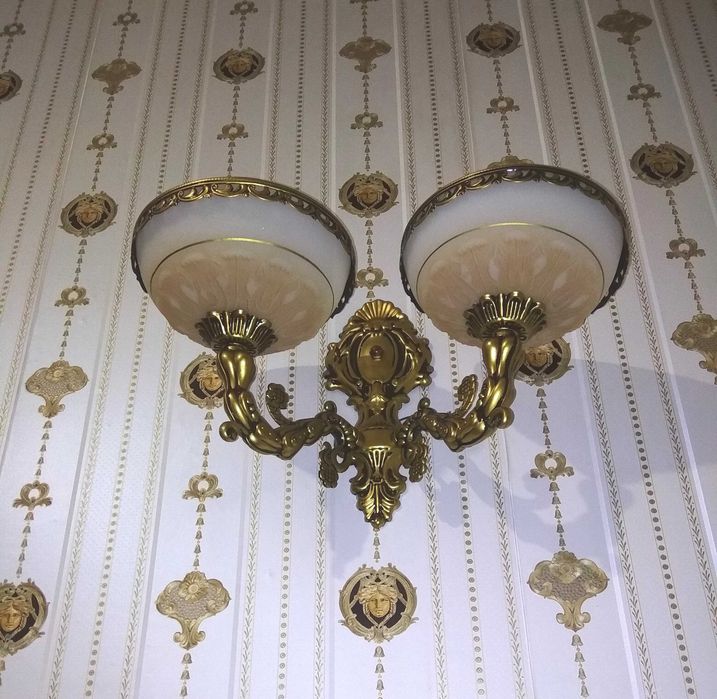 Бра двухрожковое винтажное