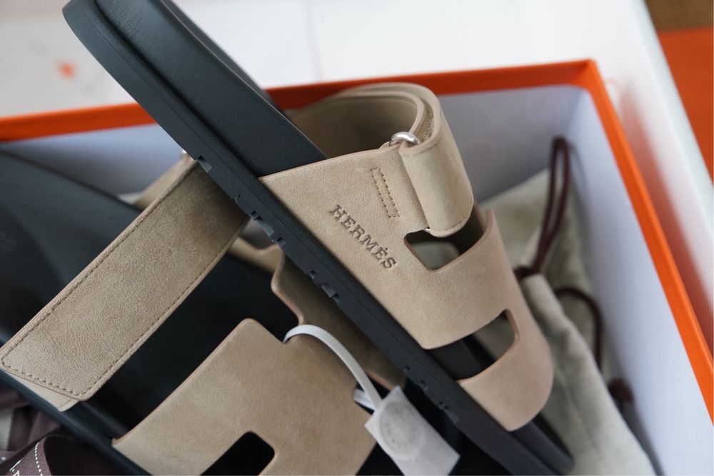 Papuci bărbați model Hermes Chypre