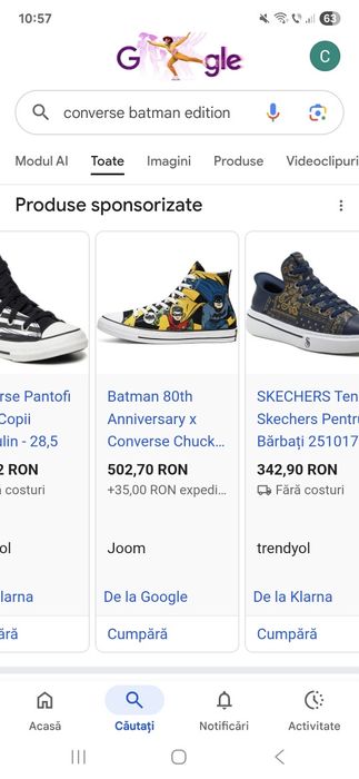 Converse Batman edition