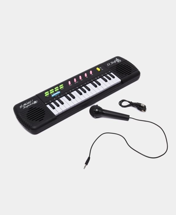 Детский музыкальный синтезатор , пианино с микрофоном  + караоке