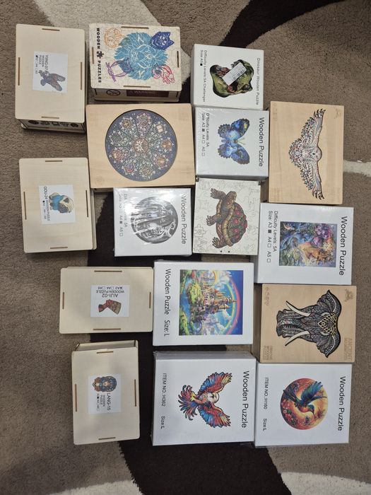 Дървени пъзели нови