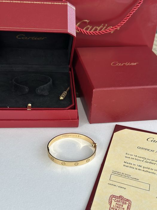 Золотой браслет Cartier 750 пробы