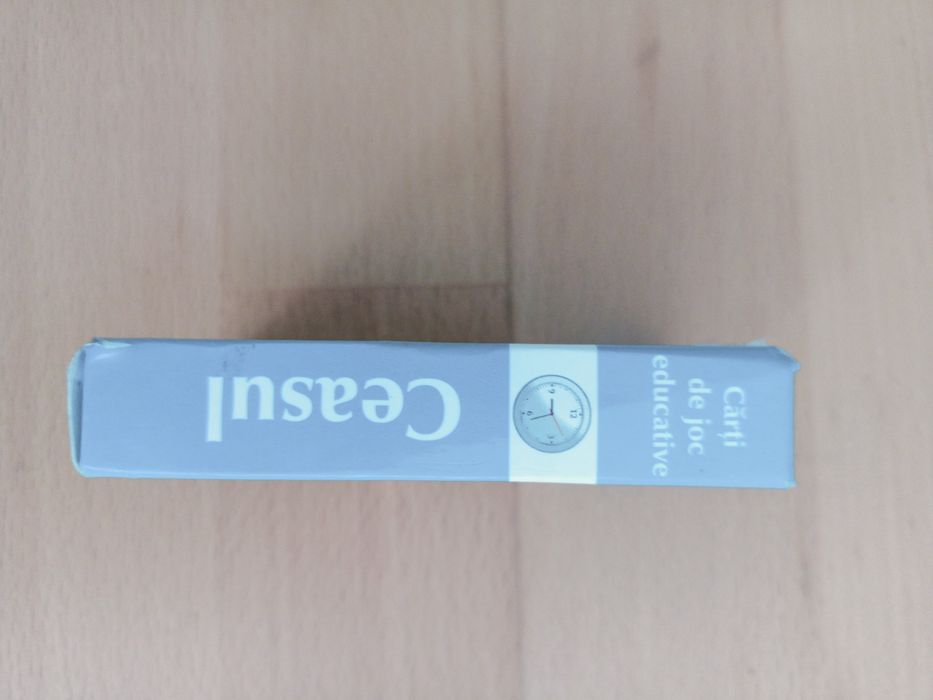 Carti de joc educative gama Ceasul de la  5 ani