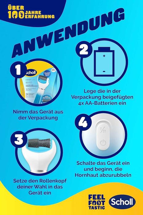 Електрическа пила, синя Scholl Expert Care