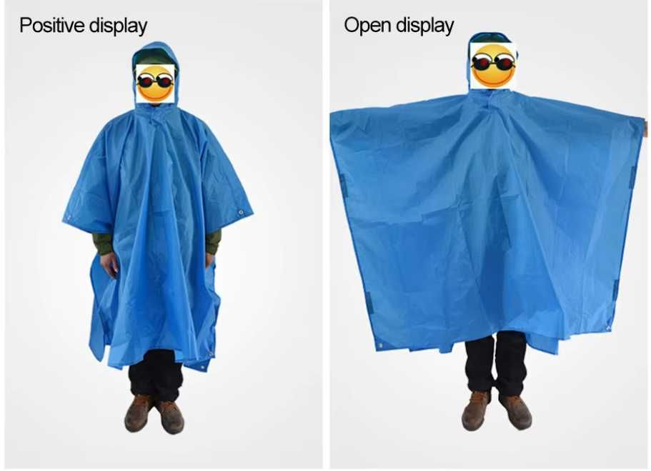 -60% Многофункционално 3-в-1 водоустойчиво пончо / дъждобран