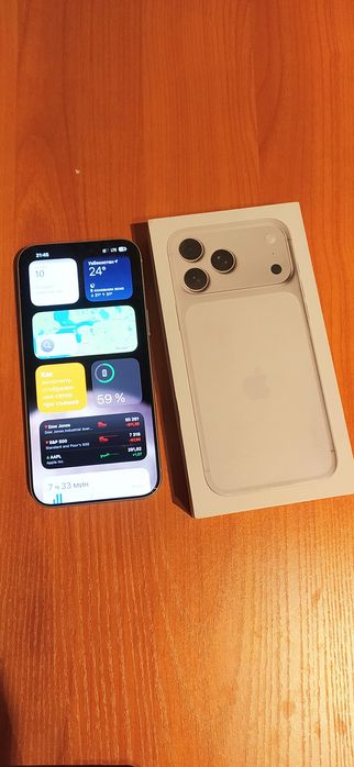 iPhone 17 Pro Max Silver 512gb(e-sim) сотилади.