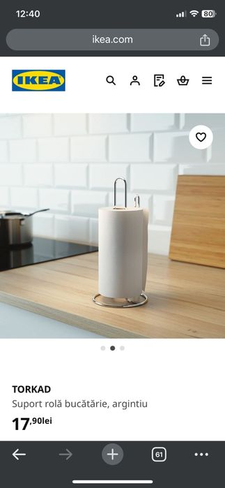 Suporturi IKEA rolă servetele bucătărie NOI