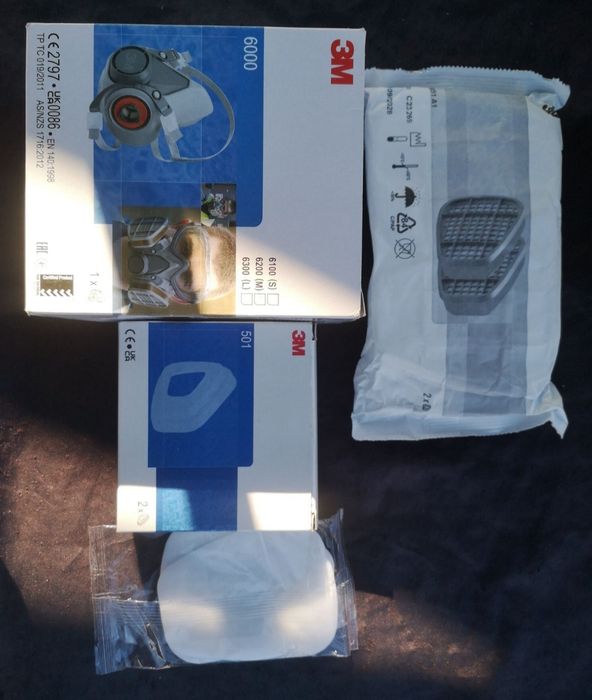 Măști de protectie 3M complete pentru munca Praf fum gaze chimicale lacuri vopsele mirosuri Original 3M Polonia