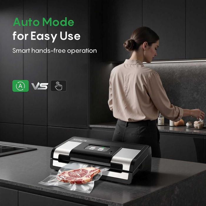 Aparat Vidat Alimente Automat 95Kpa - Cutter - 2 Role - Argintiu