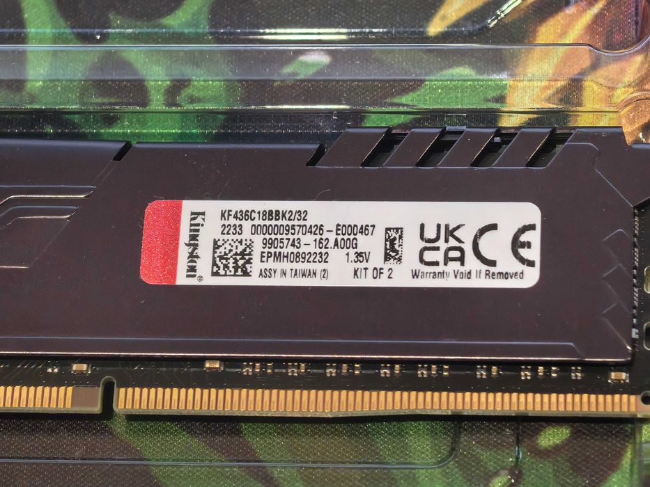 Ram Kingston FURY Beast 32GB (2x16GB) DDR4 3600MHz KF436C18BBK2/32