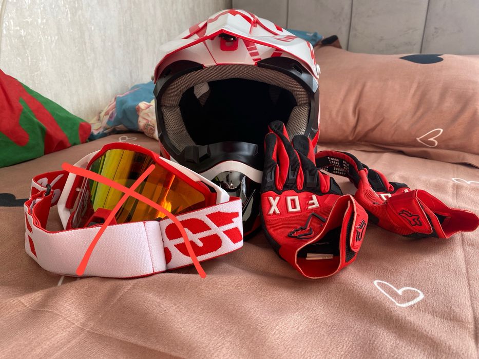 шлем мотокрос фох