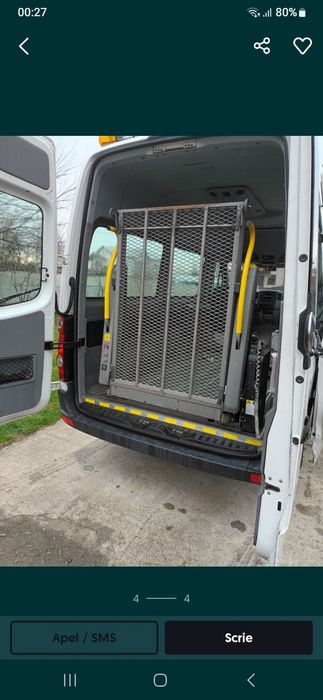 Rampă aluminiu hidraulică