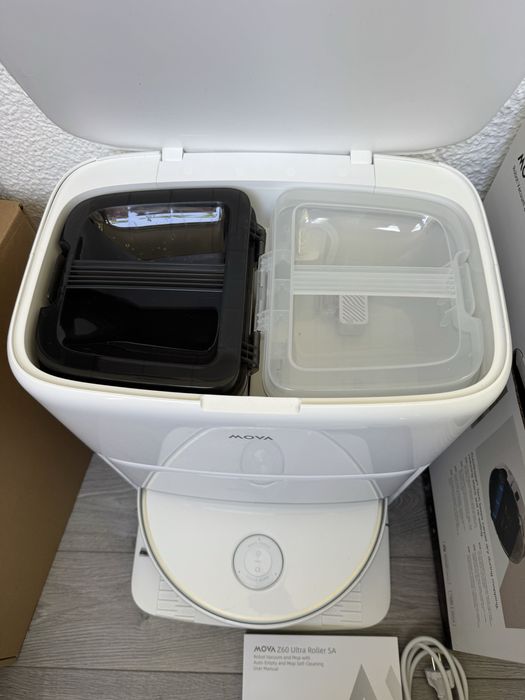 Робот Прахосмукачка + Станция MOVA Z60 Ultra Roller 26 000 Pa, HydroForce Wash, Самоизпразване, FlexScope радар, MaxiReach, All-in-One станция!