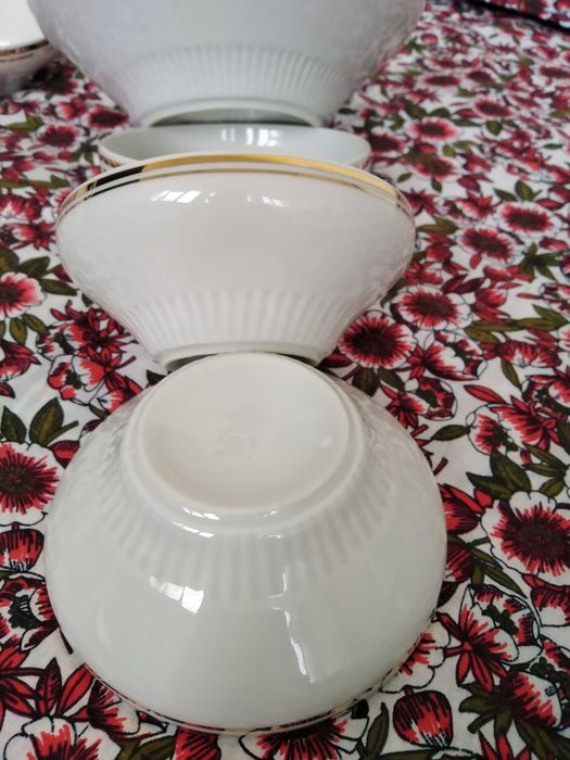 Сервизи/комплекти БГ порцелан  двоен златен кант