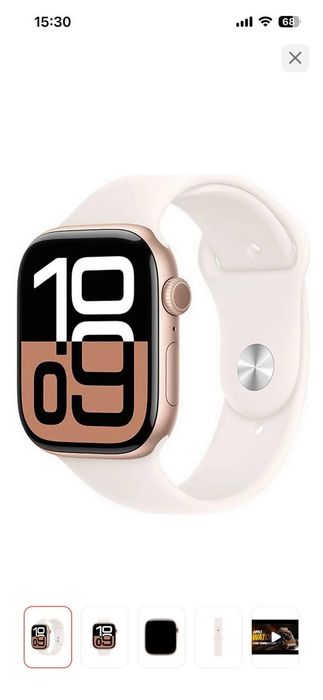 Apple Watch S10 розовое золото