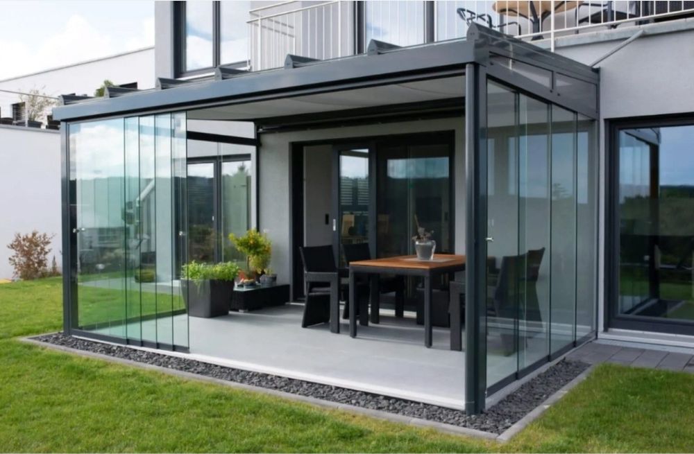 Terase aluminiu sticla securizata termopan