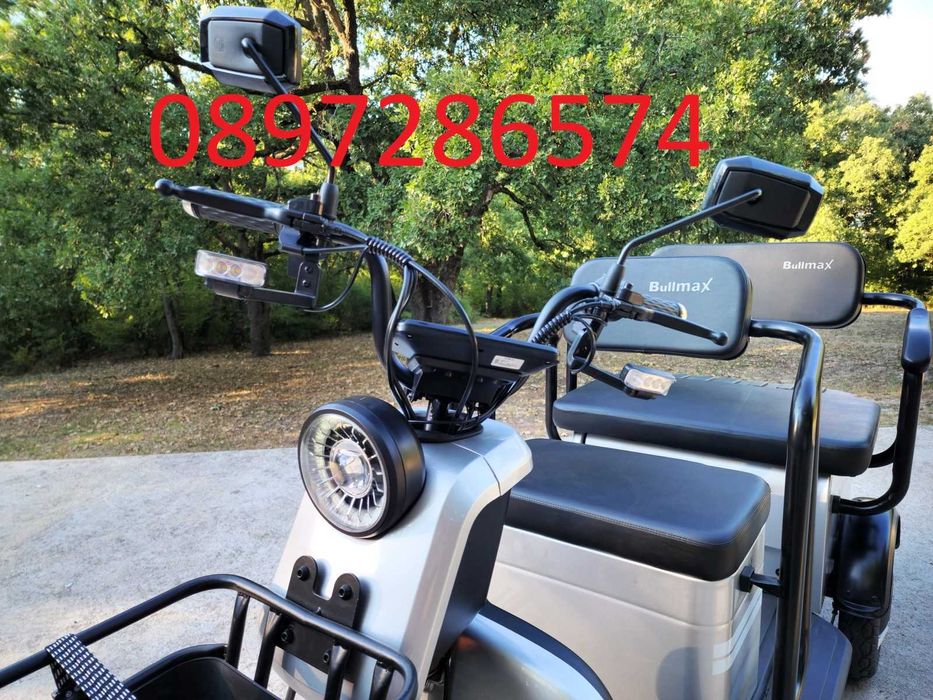 Мощна Електрическа Триколка за трима BULLMAX B10 – 60V/2000W