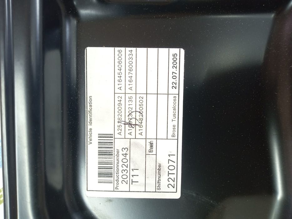 Macara dreapta fata a2518200942 Mercedes-Benz ML W164 [2005 - 2008] 3